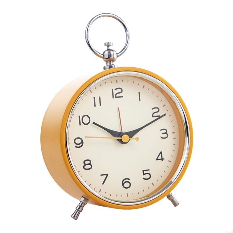 62KD Decorative Classical Alarm Clock with Nightlight for Bedroom Snooze Feature