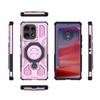 Motorola Edge 50 Fusion Magnetic Ring Case 360° Rotatable [Military-Grade Drop Protection] + Metal Plate for MagSafe Phone Case