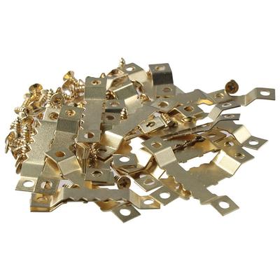 Gold Picture Hangers with Screws Hanging Hook Frame Hanger  for Artwork, Paintings, Clock