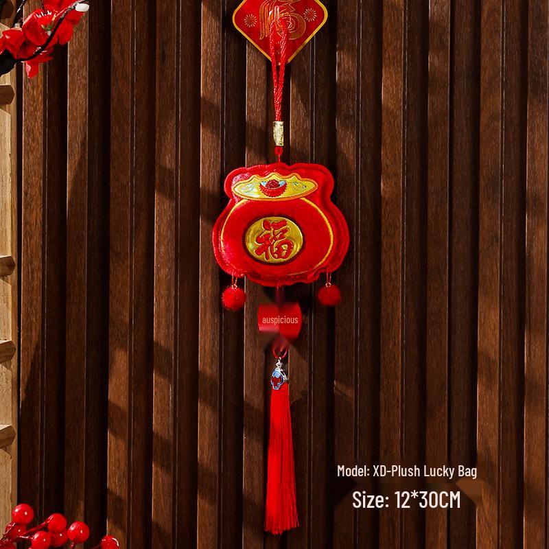 2026 Jahr des Pferdes Fu Plakette Festliche Anhänger für den Innenbereich zur Dekoration von Eingangsbereich und Wohnzimmer