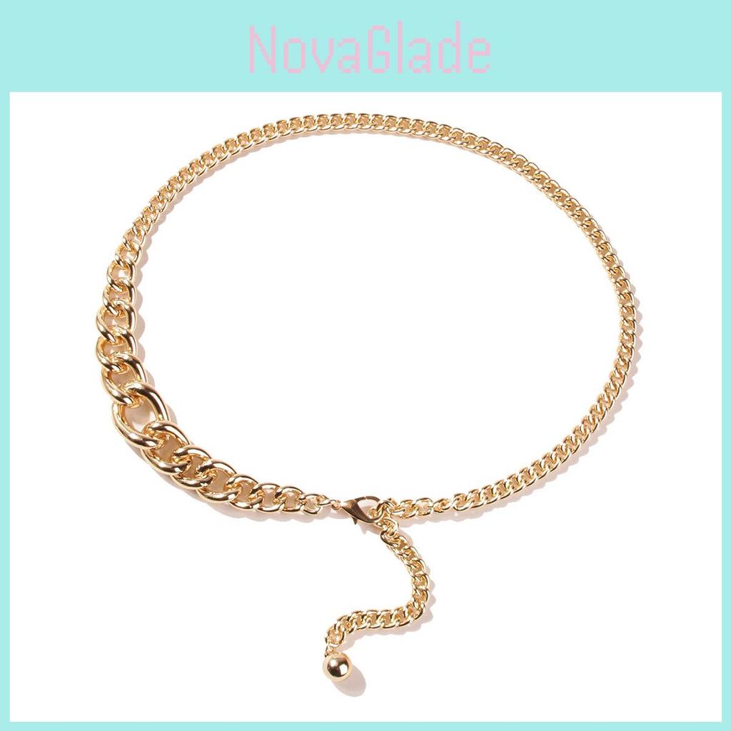 Metal Waist Chain For Women With Irregular Aluminum Links Summer Fashion Accessory