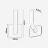 3pcs L-shape Punch-free Hooks Wall Mounted Cloth Hanger For Coats Hats Towels Clothes Kitchen Rack Roll Bathroom Holder#ww
