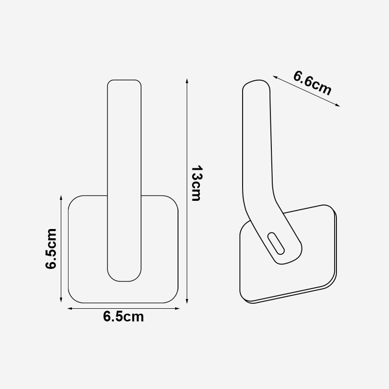 3pcs L-shape Punch-free Hooks Wall Mounted Cloth Hanger For Coats Hats Towels Clothes Kitchen Rack Roll Bathroom Holder#ww