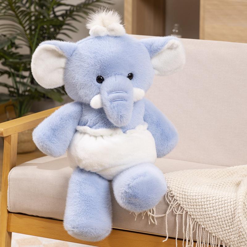Cute Fox Plush Toy Creative Elephant Stuffed Animal Comfort Doll Cartoon Animal Birthday Gift Kids Sleep Pillow