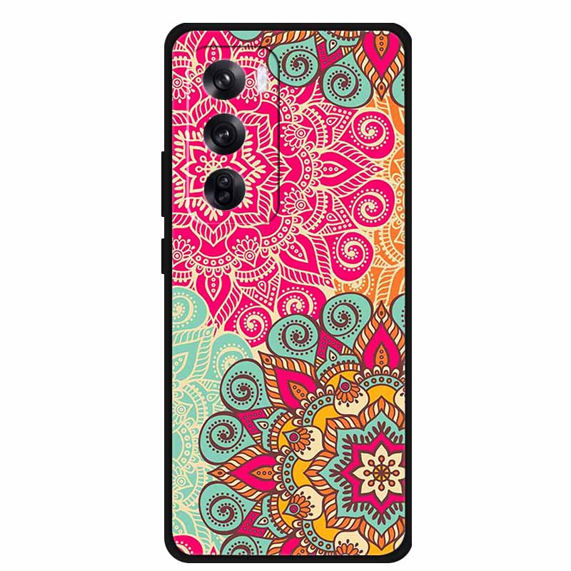 Funda For OPPO Reno 12 / Reno12 Pro Global Case Fashion Printed Soft Silicone Back Cover For Reno12 Pro Cat Phone Case Reno12 5G