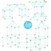 Stem Science And Education 120 Pieces Patchwork Tent Diy Construction Castle Bead Tent Game House Indoor Outdoor Toys