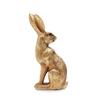 PURE HOME + LIVING Gold Metal Finish Polyresin Rabbit Figurine