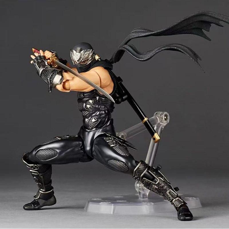 Revoltech Yamaguchi Ninja Gaiden Ryu Hayabusa 1/12 Scale Articulated Action Figure With Bonus Collectible Model For Game Fans