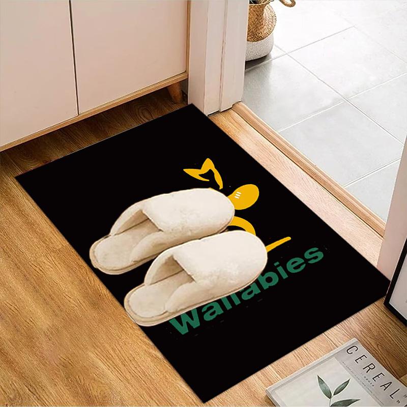 Englang Rugby Rose Emblem Rug Office Floor Mat - Machine Washable for Bedroom, bedroom, livingroom, Room Decor Fan Gifts Christmas