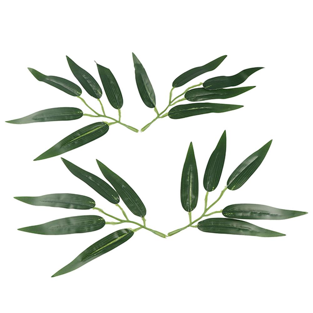 Adornment for Home Office Fake Bamboo Branches Simulation Leaves Bamboo  Leaves Artificial Plants