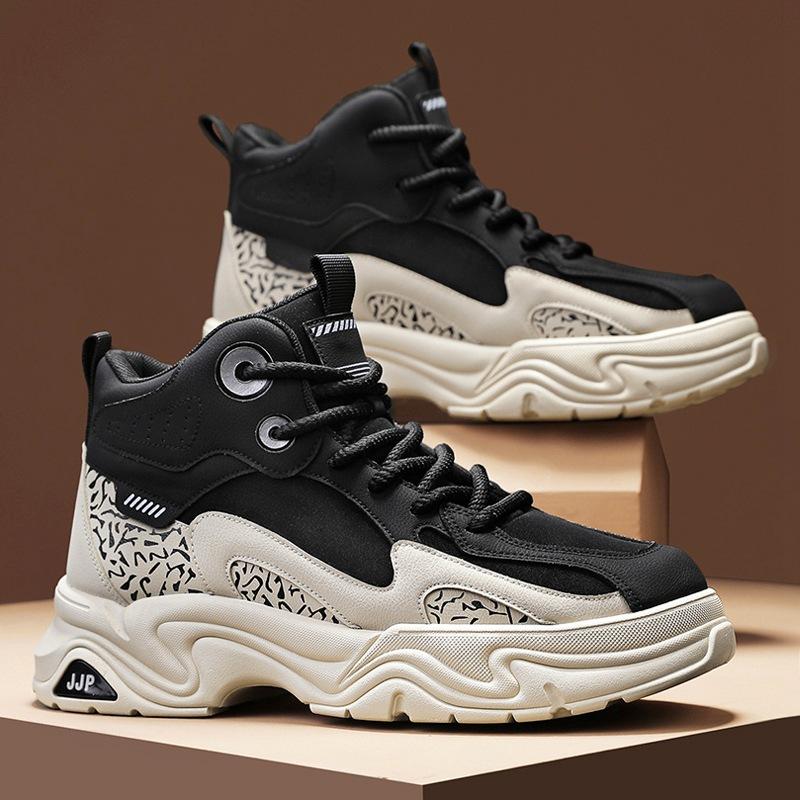 Martin boots men's 2024 autumn and winter British style high-top kick can't be rotten, big yellow boots men's casual height-increasing medium-top too