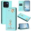Ballet Girl Diamond Studded RFID Vegan Leather Phone Case