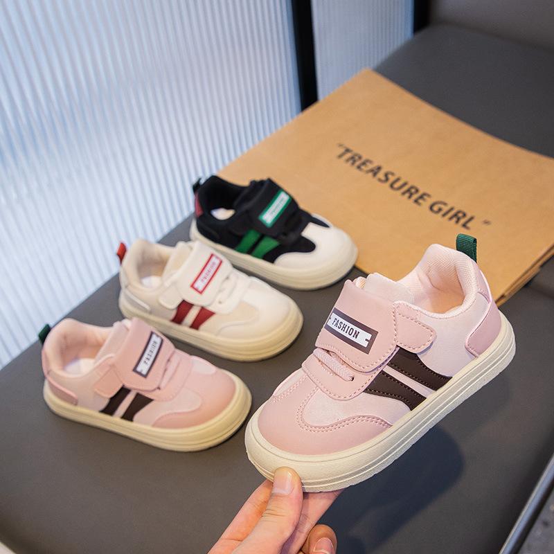 4-8 ani Pantofi sport pentru copii Pantofi anti-skateboard cu fund moale Pantofi albi perfecti