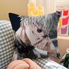 J-Jujutsu K-Kaisen G-Gojo Anime Maple Design Cushion Cover Happy Autumn Harvest decor Holiday Decorati Pillow Cover