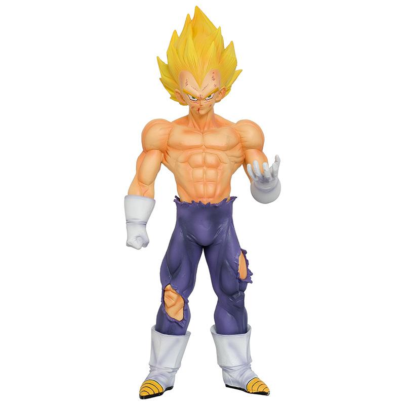 Anime Dragon Ball Z Super Saiyan Vegeta Battle Damaged Ver. GK PVC Action Figure DBZ Statue Collectible Model Toys Doll 30cm