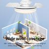 Invisible Fan Blade Fan Light Multifunctional E27 Ceiling Fan Lamp Living Room Wind Speed Adjustable Smart Lighting Fixtures