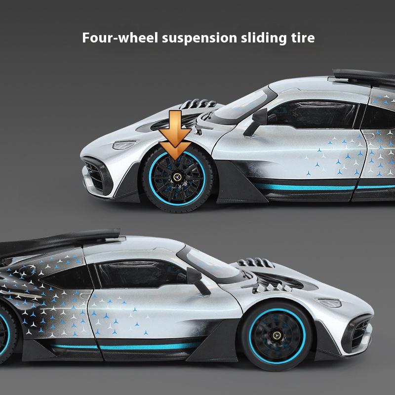 1/18 BENZ AMG ONE Alloy Super Sports Car Model Sound and Light Boy Toy Car Model Figure Birthday Gift Collection Desk Decoration