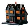 Black House Incense Burner Resin Witch House Incense Cone Stick Holder Halloween Party Desktop Decoration Ornament