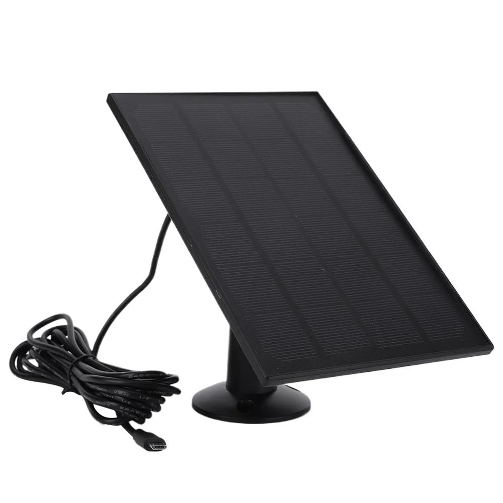 Painel Solar 10W 5V Suporte de Parede Ajustável Painel Solar Micro USB Tipo C Câmera de Segurança Sem Fio em Forma de U Kit de Placa Solar Carregador