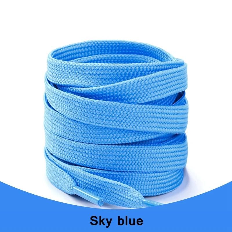 1Pair Solid Flat Shoelaces Sneakers Canvas Shoe laces Women Men Shoelace 21Colors Width 0.8cm Classic Laces for Shoes Strings