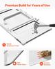Cat Door for Window, Adjustable To Fit Window Width 584-711 Mm, 4 Secure Lock Modes, Aluminum Frame and High-Transparency Glass, Magnetic Closure,