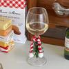 Creative Christmas Tree Red Wine Glasses Ins High Beauty Glass Wine Goblet Whiskey Wine Cups 3D Animal Coffee Mug Festival Gift