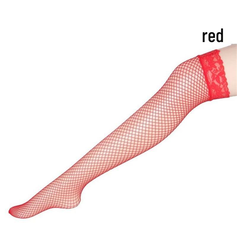 Seductive Fishnet Thigh-High Medium Mesh Stockings - Sexy Lingerie 8888.