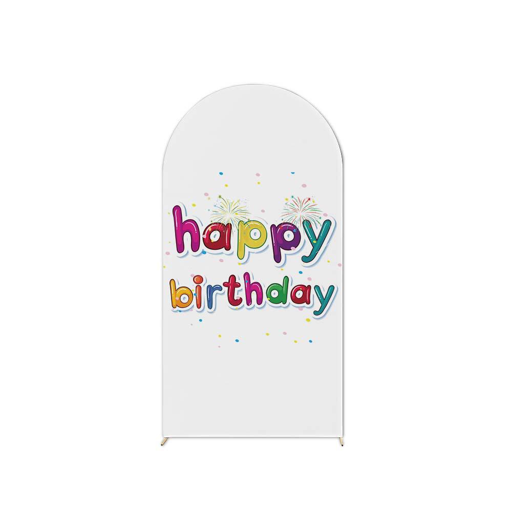 Birthday Party U-Shaped Elastic Arch Cover for Decorative Photography Scenes
