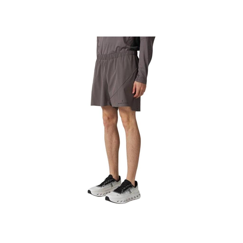 On X Post Archive Facti Collaborati Solid Color Comfortable Elastic Waist Mid Rise Three Quarter Casual Shorts Men Shorts Light-Gray 1UE10081953