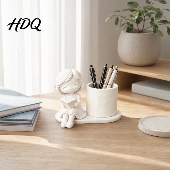 Cute Desk Organizer 3D Printed Pen Holder Creative Desktop for Pencils Gel