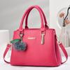 Stylish Versatile Daily Handbag For Ladies, Adorable Pom Pom Decor Multi-purpose Top Handle Shoulder Crossbody Bag For Casual Outfits