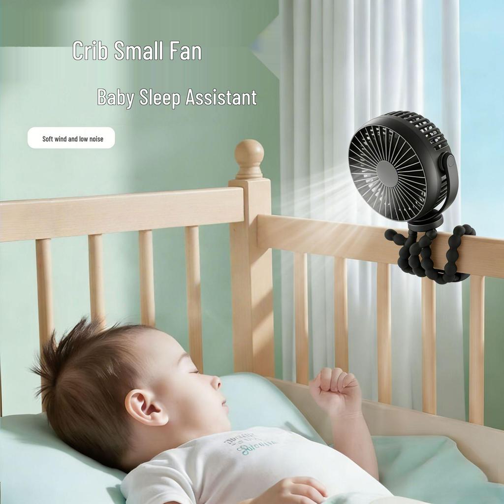 Octopus Portable Mini Fan with Ice Pack - Handheld, Hanging, and Stroller Compatible for Outdoor Use