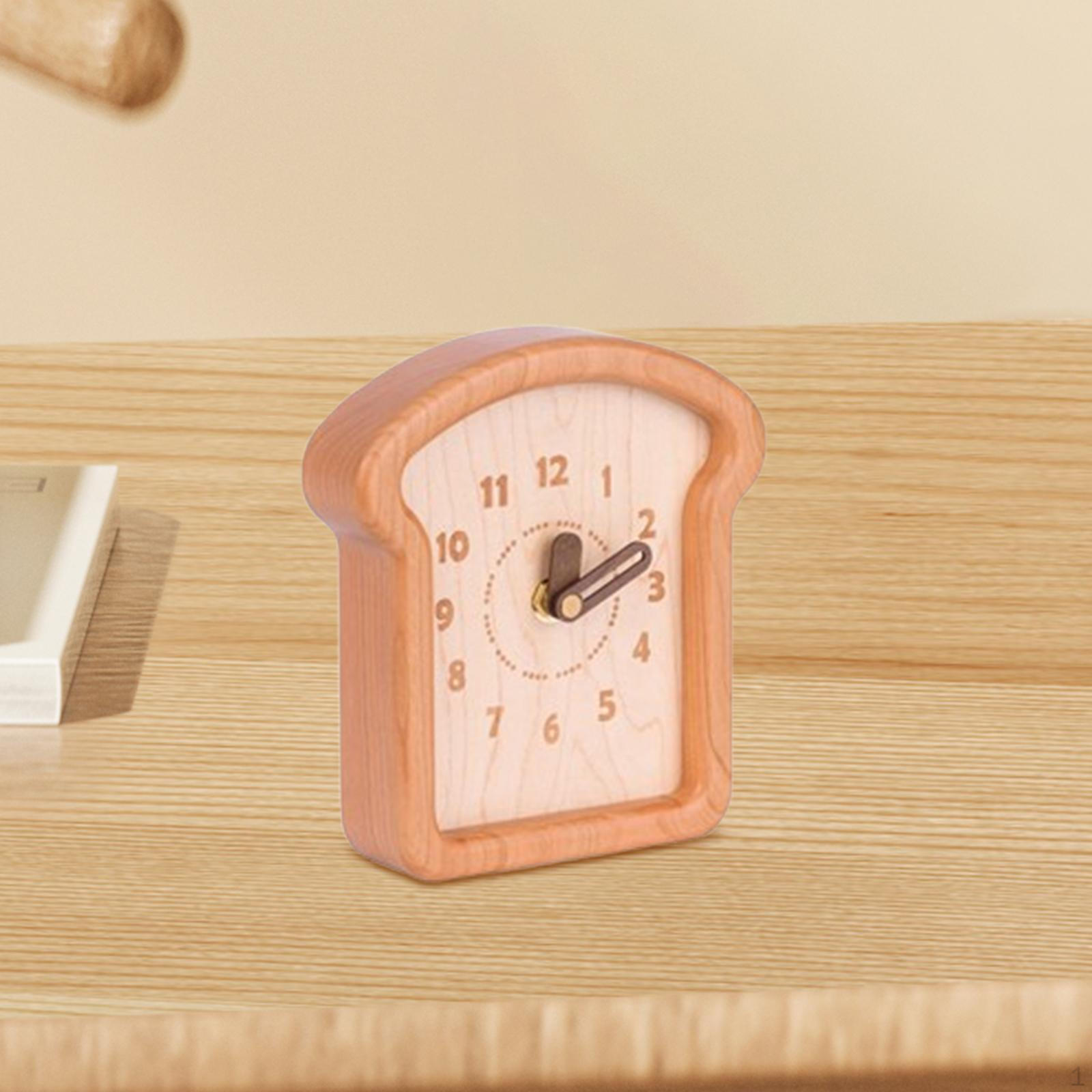 

Аналоговые часы в дизайне тоста для книжной полки и тумбочки S