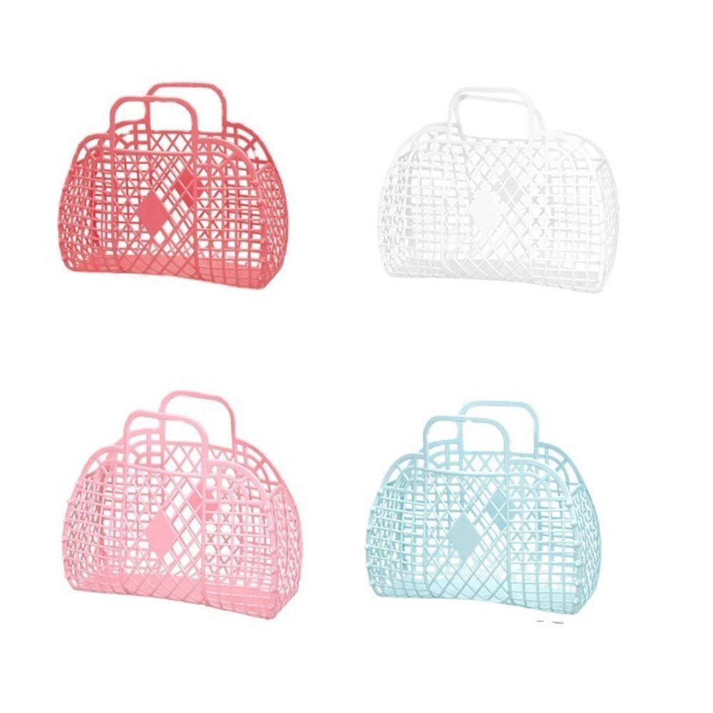 Geantă reutilizabilă Coș de depozitare din plastic Coș tubular de capacitate mare