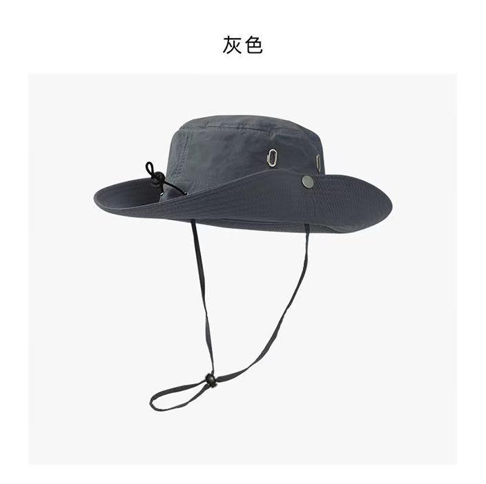 Hat Bucket Hat Hat Outdoor Waterproof Men's and Women's Cowboy Hats Hiking Shading Mountaineering Western Big Head Circumference Sun Protection