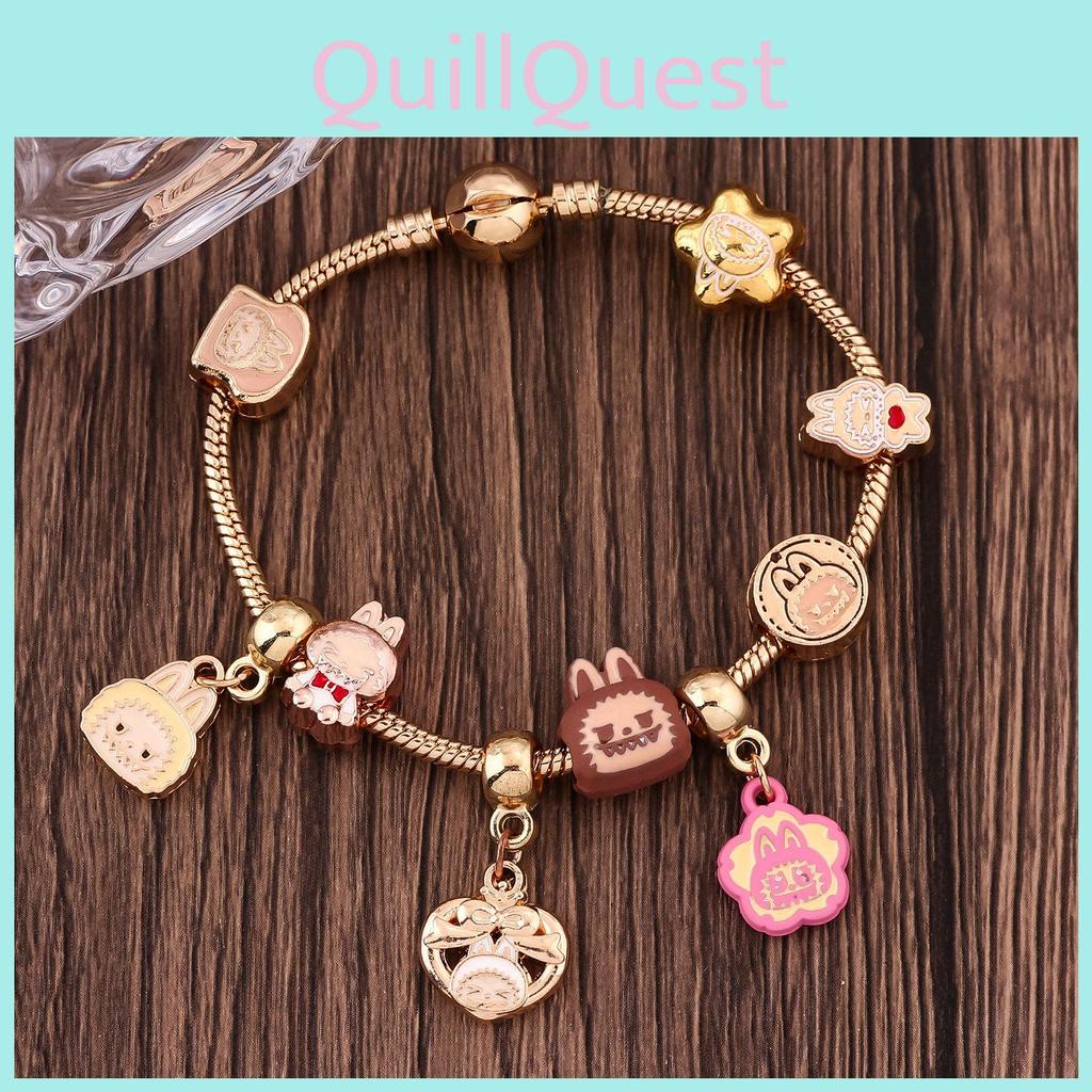 Cartoon Bead Bracelet Kit Alloy Components Gift Giving  Crafting Creative