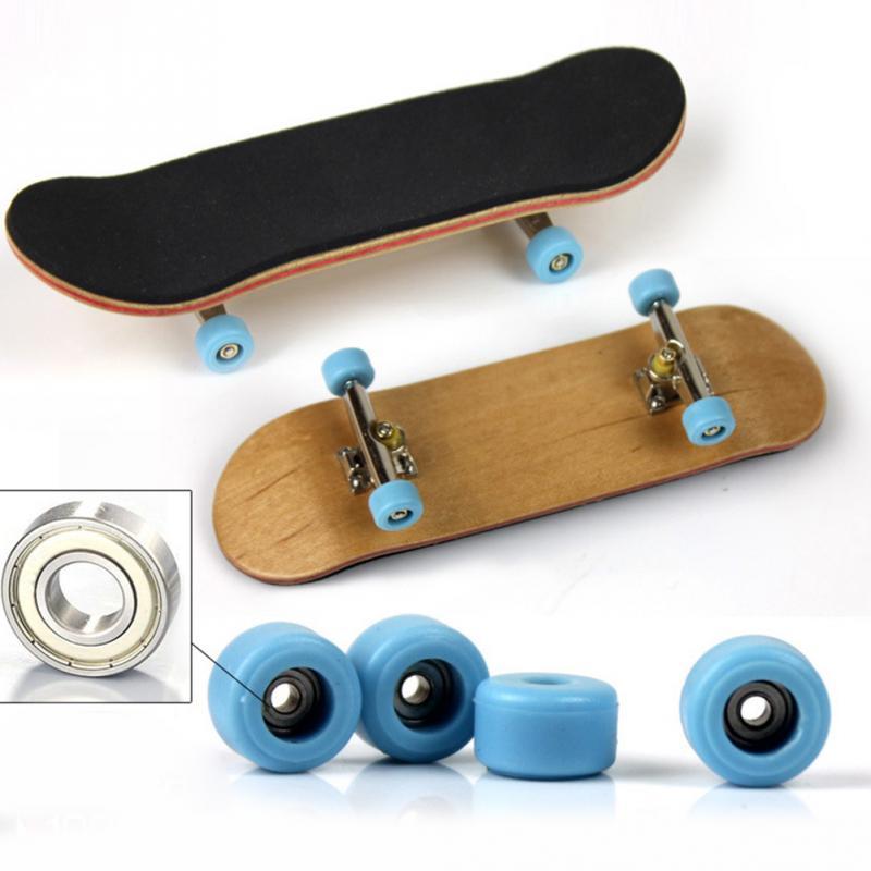 Premium Complete Wooden Fingerboard Finger Skate Board With Grit Box And Foam Tape