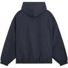 WE11DONE Letter Zip Long Sleeve Hooded Jacket Men Jackets Navy-Blue WD-JP2-24-078-M-NV