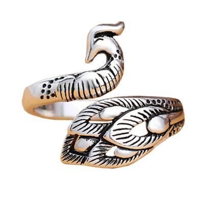 Verstellbare Strickschlaufe, Häkelschlaufe, Pfauen-Koi-Ring, Strickzubehör