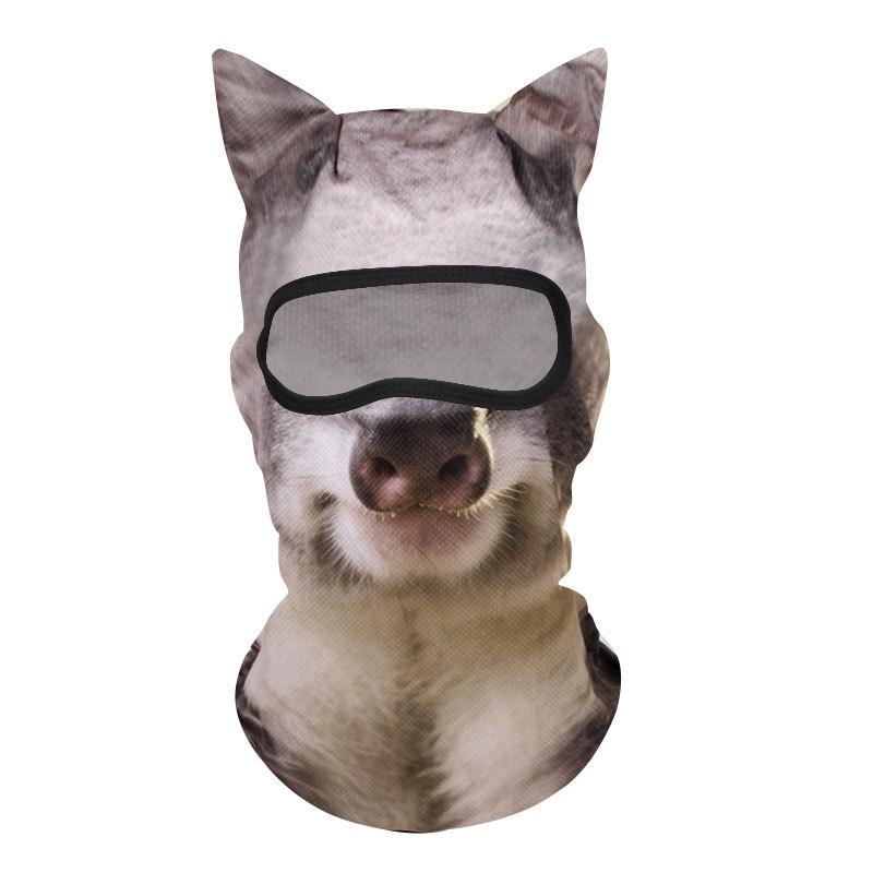 Unique Animal Ice Silk Headgear: Stylish Sun Protection & Breathable Cycling Mask for Men & Women, Perfect for Halloween
