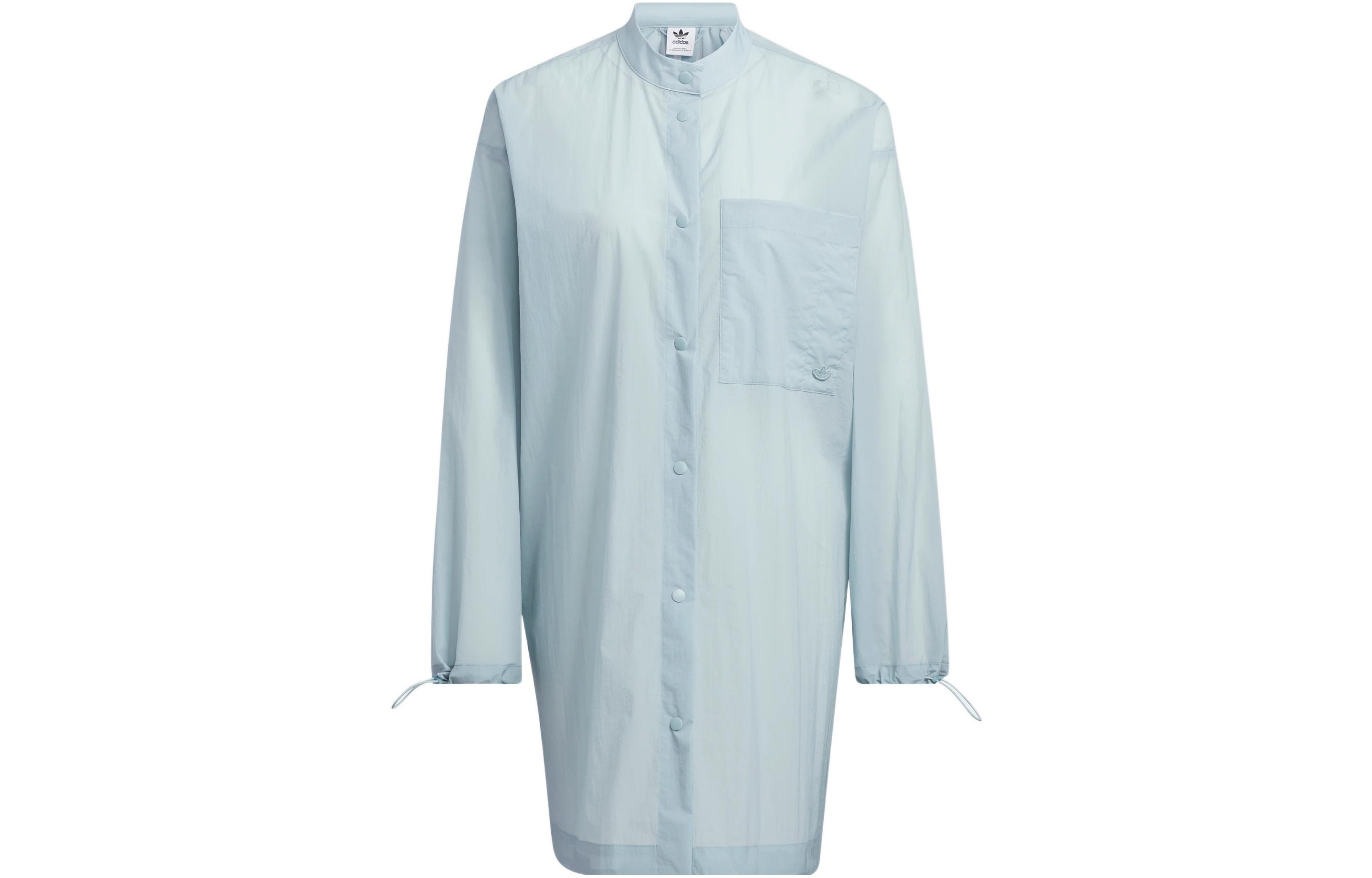 Adidas Originals Lightweight Shirt Parka Shirt Women s Blue HP0088 34
