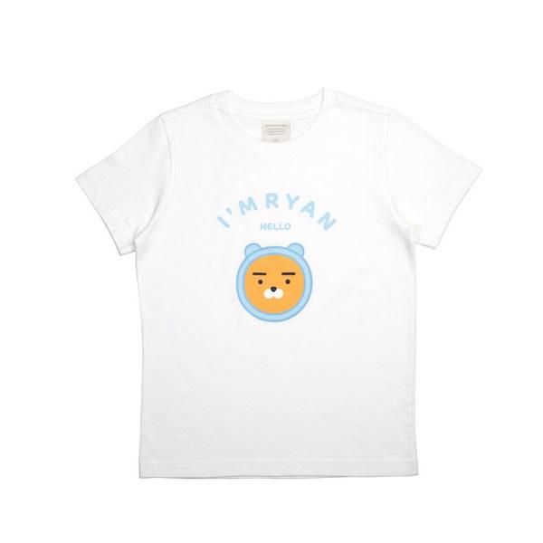 

Детская базовая футболка с короткими рукавами Kakao Friends с капюшоном Райан, лучший персонаж Кореи