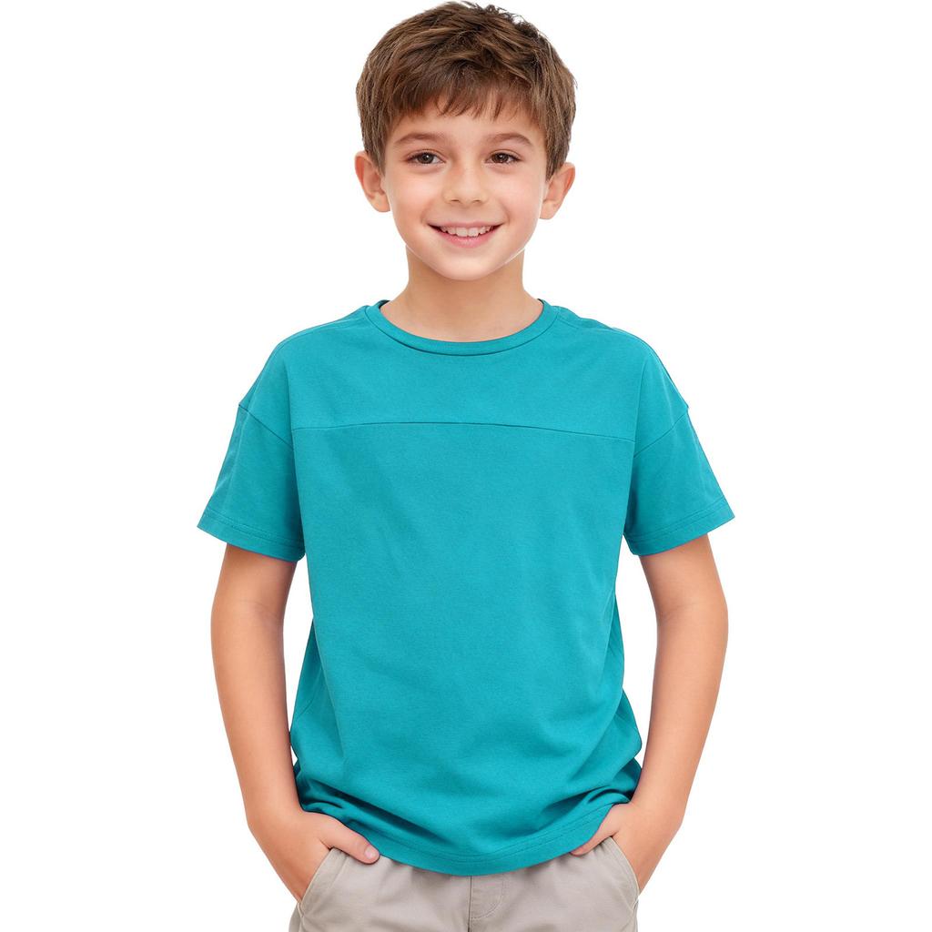Unisex Kinder Spezielle Bedürfnisse Adaptive Kleidung Bruch Postoperativ Abreißbar Druckknöpfe Oberteil Rundhals Kurzarm T-Shirt