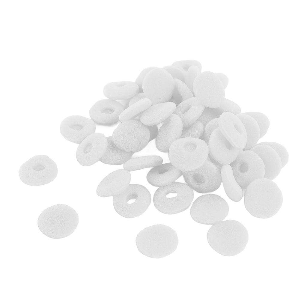 50 STÜCKE Schaumstoff Ohrhörer Abdeckung 15mm Schwamm Ohrhörer Ersatz Ohrpolster Spitzen Schutz für MP3 MP4 Tablets Kopfhörer Weiß