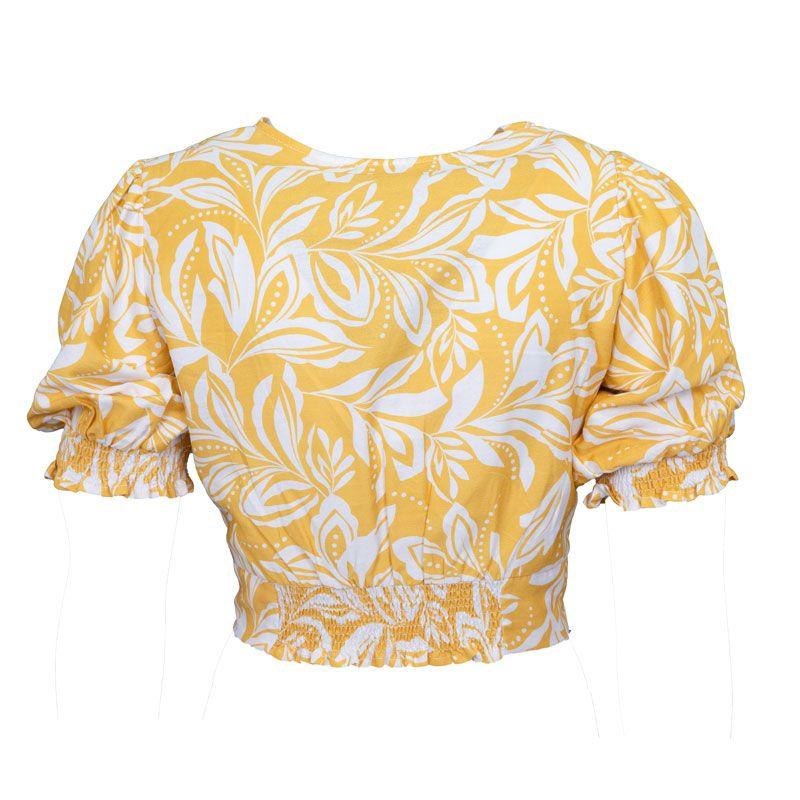 Two-tone Yellow Crop Top Timea Woman LA PETITE ETOILE