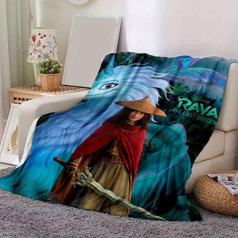1pc, Disney Raya and The Last Dragon Inspired Dragon Blanket Room Decor,Couch Cover, Outdoor Use, Travel, Camping 80x120cm