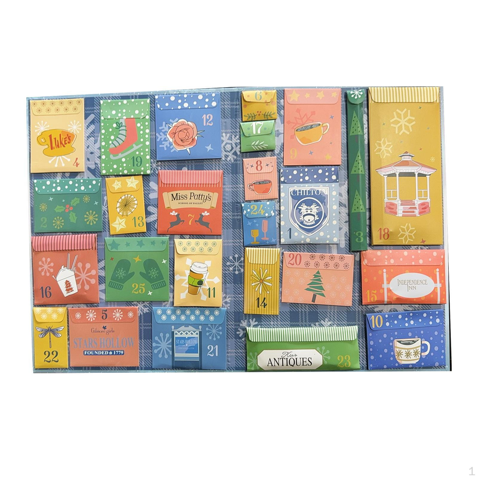 

Рождественский подарочный календарь для девочки Ассортимент аксессуаров Универсальный зимний Style B