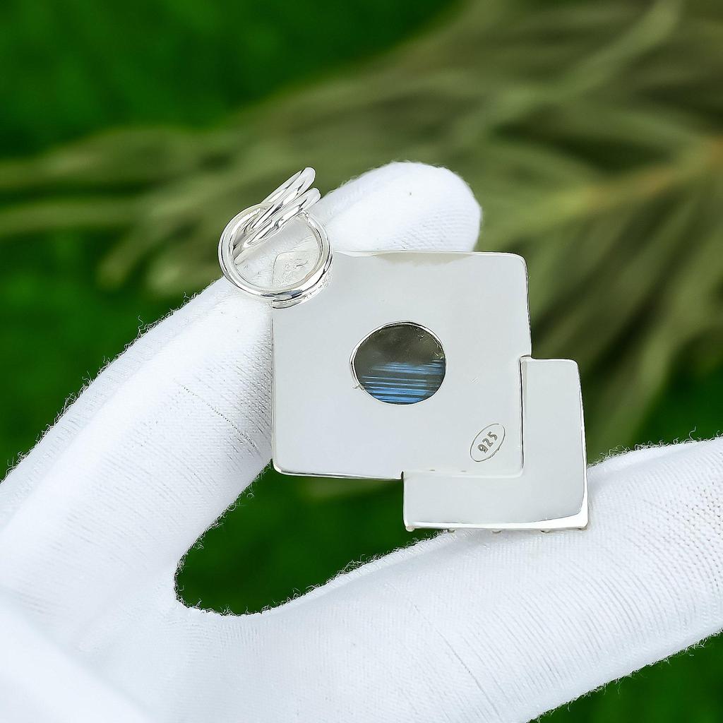 Přívěsek z přírodního kamene Labradorit Šperky ze sterlingového stříbra 925 Pro dívky