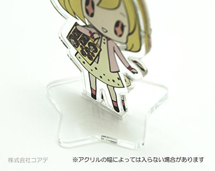 Coade Acrylic Keychain Rubber Star Shape CONC-CO49 Stand, Single,