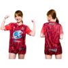 THAILAND National Volleyball Men Training JERSEY CHEER Fan Print Quick Dry V Neck Shirt Short Sleeve Uniform Thailand Logo Unisex Sport Indoor